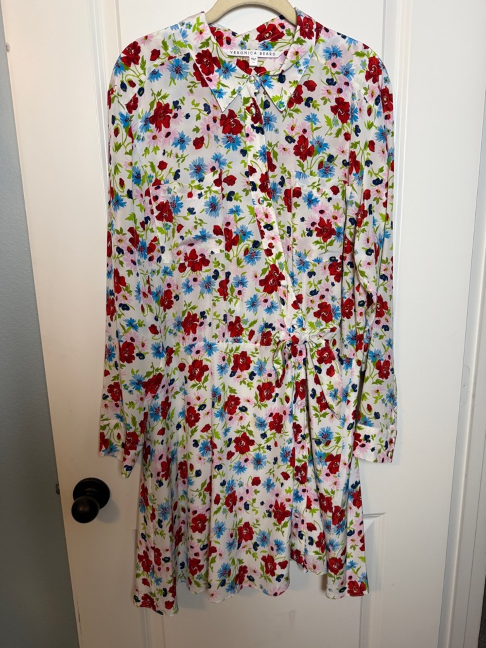 Veronica Beard Floral Silk Dress